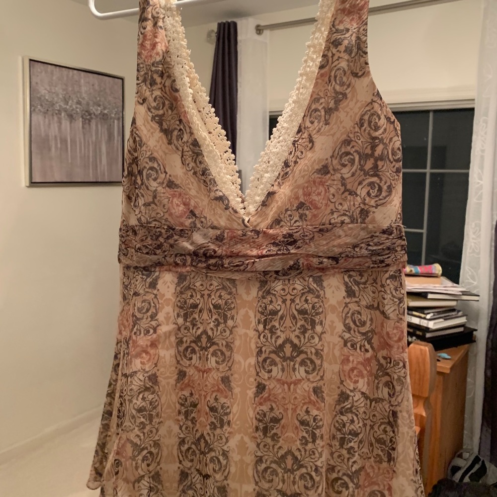 Silk tank top blouse